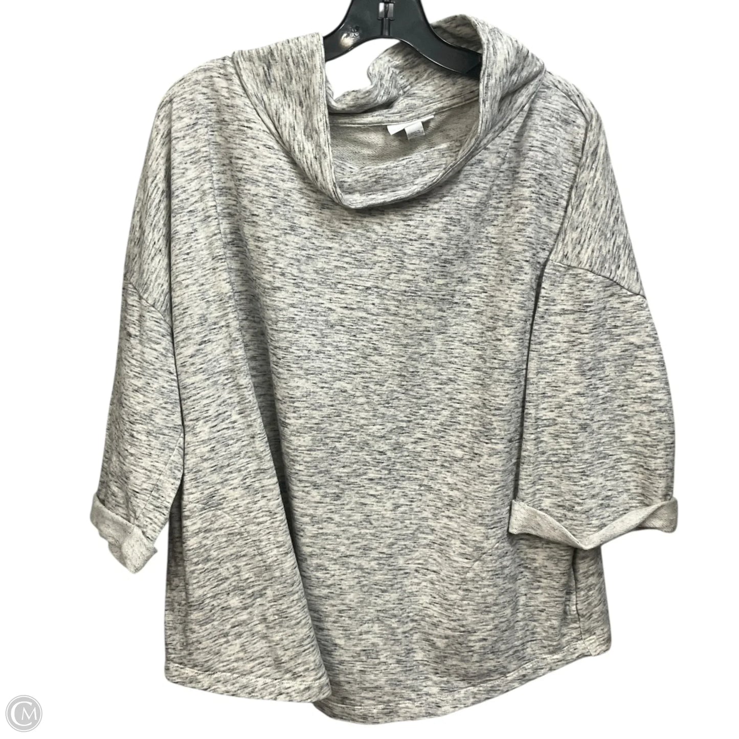 Top 3/4 Sleeve Basic By Pure Jill In Grey, Size: Xl