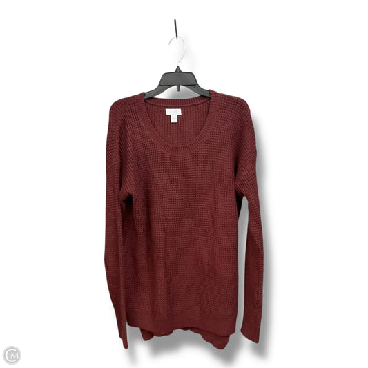 Sweater By J. Jill In Maroon, Size: L