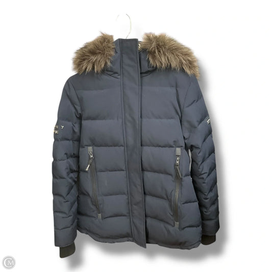 Coat Parka By Clothes Mentor In Navy, Size: S