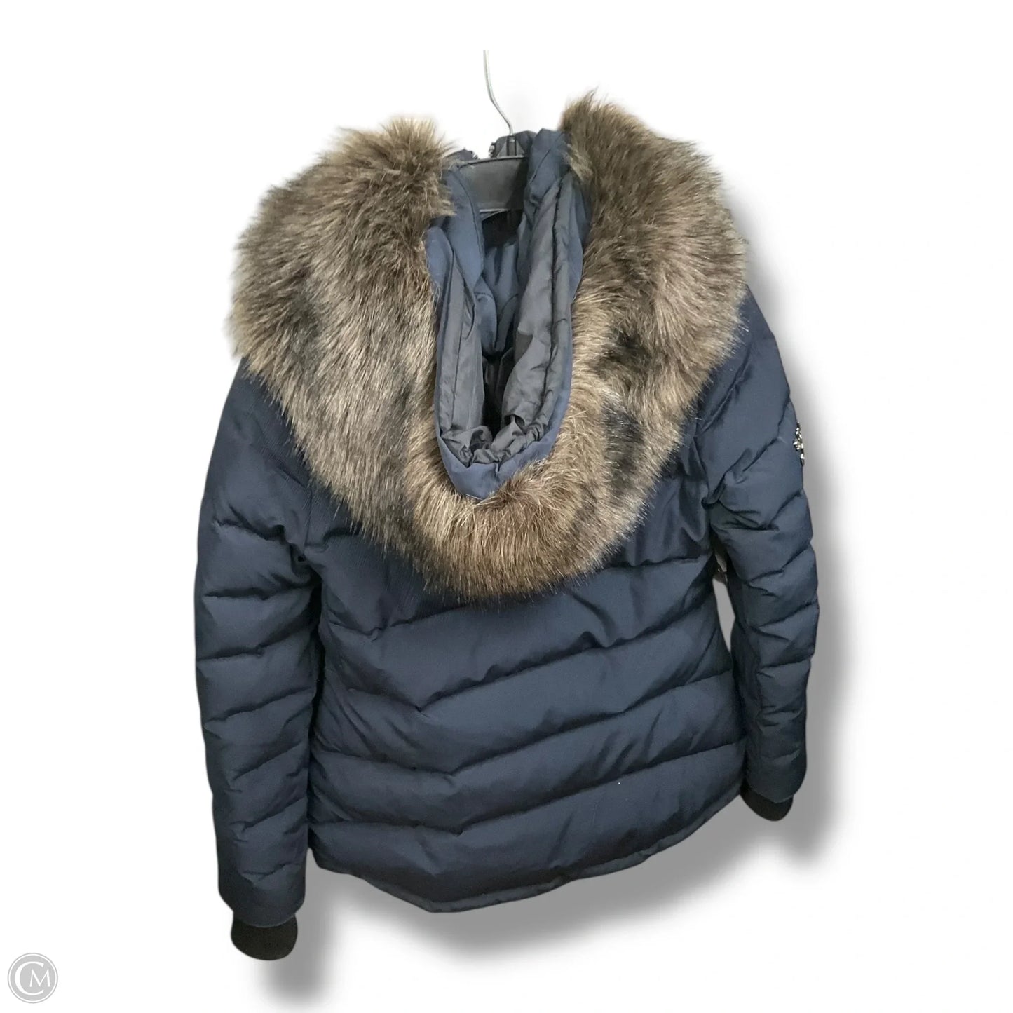 Coat Parka By Clothes Mentor In Navy, Size: S