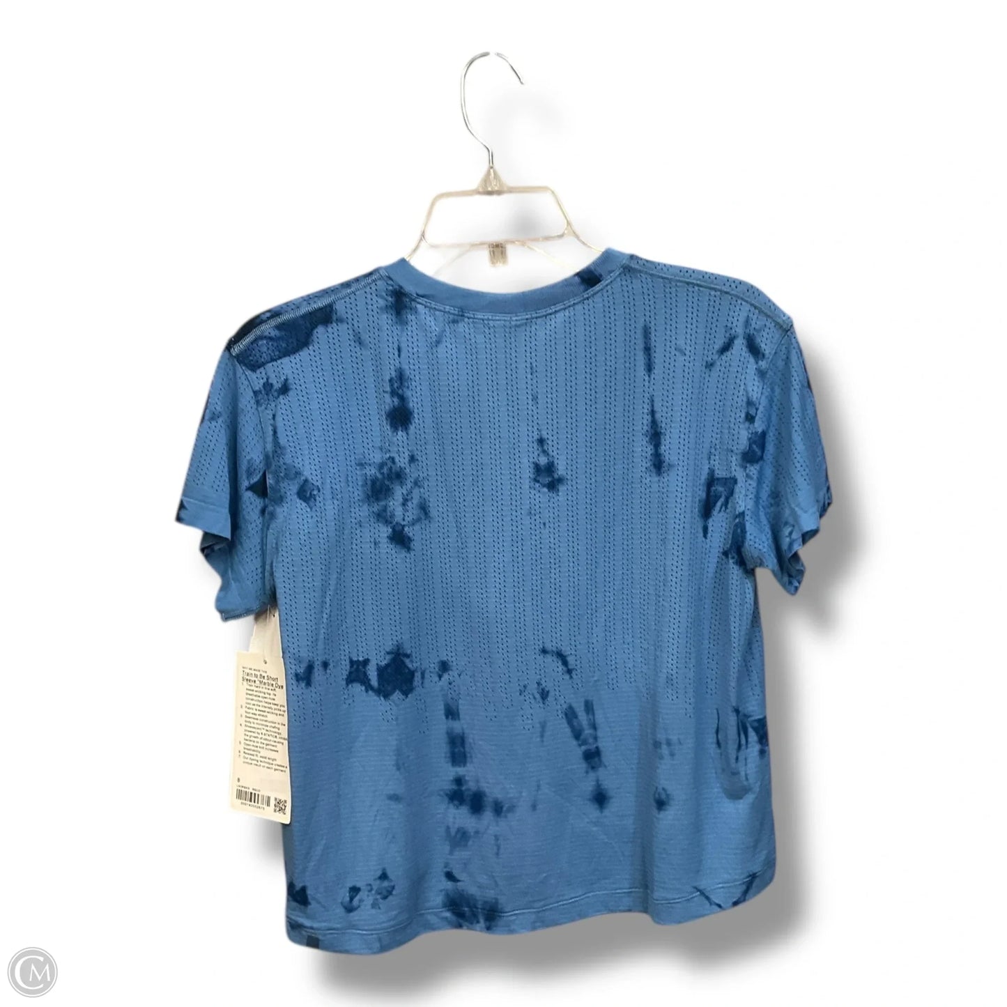 Athletic Top Short Sleeve By Lululemon In Tie Dye Print, Size: M