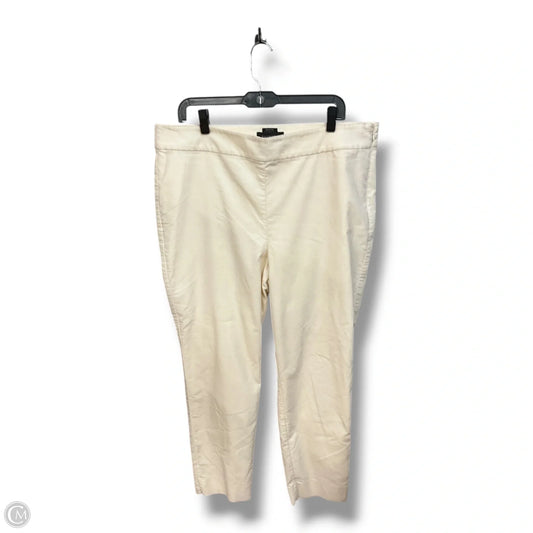 Pants Dress By Talbots In Cream, Size: 16