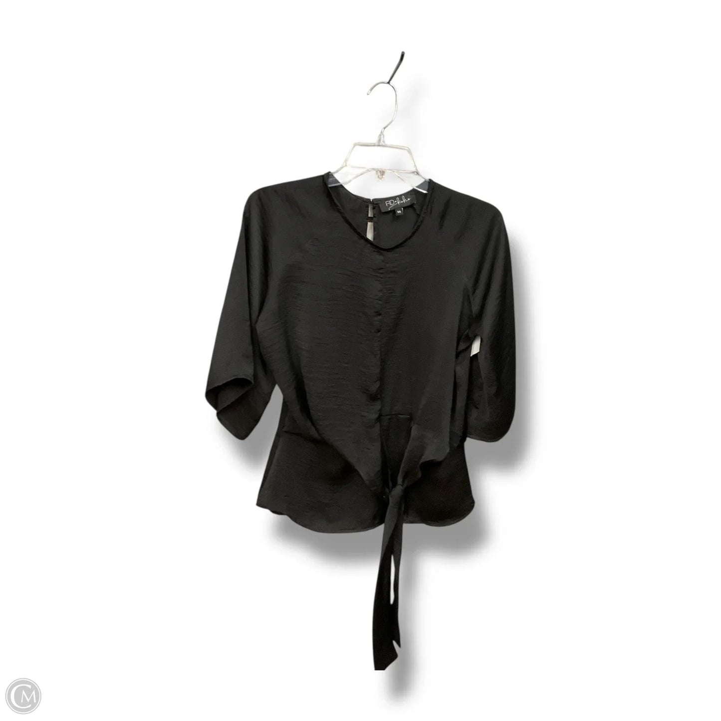 Top Short Sleeve By Clothes Mentor In Black, Size: Xs