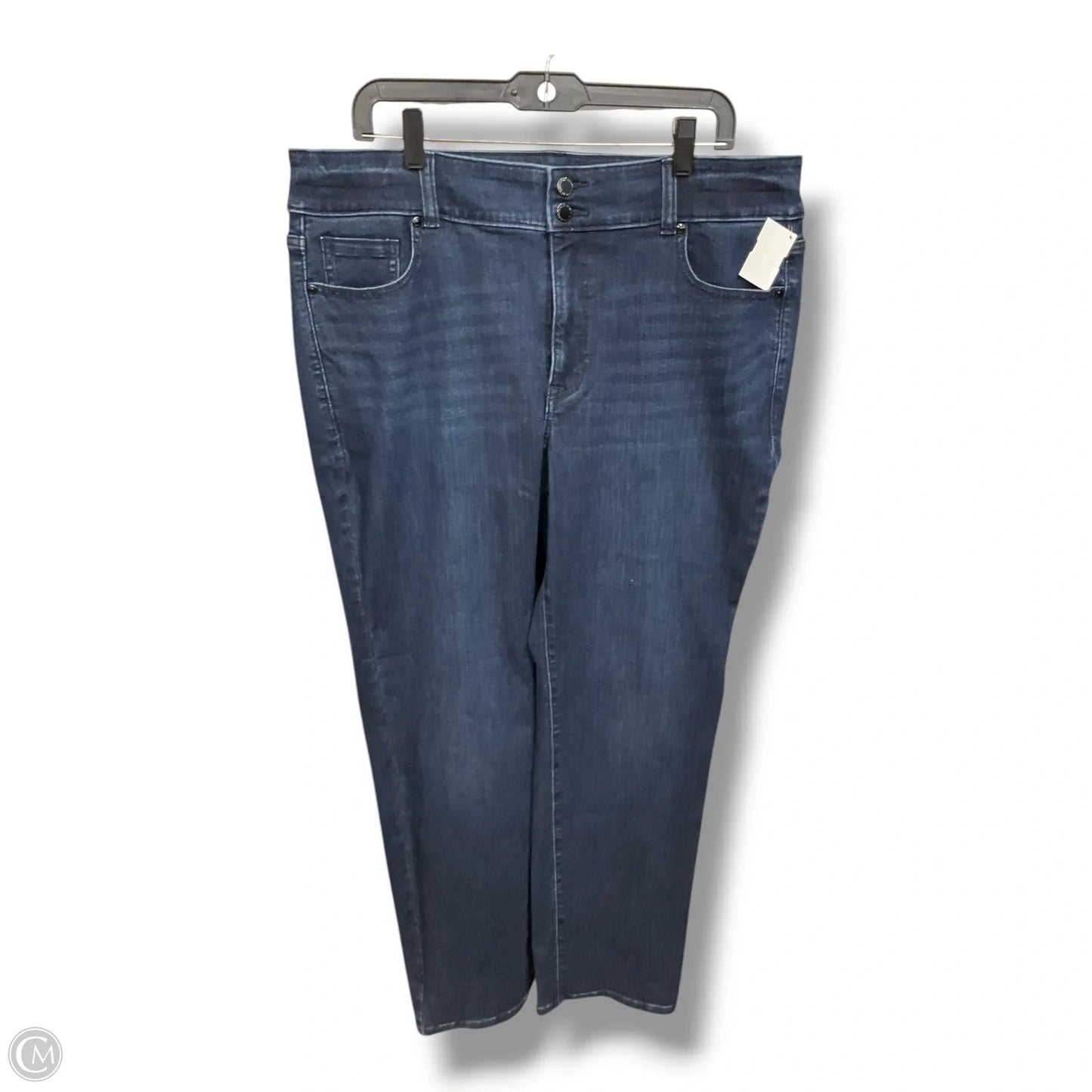 Jeans Straight By Lane Bryant In Blue Denim, Size: 18
