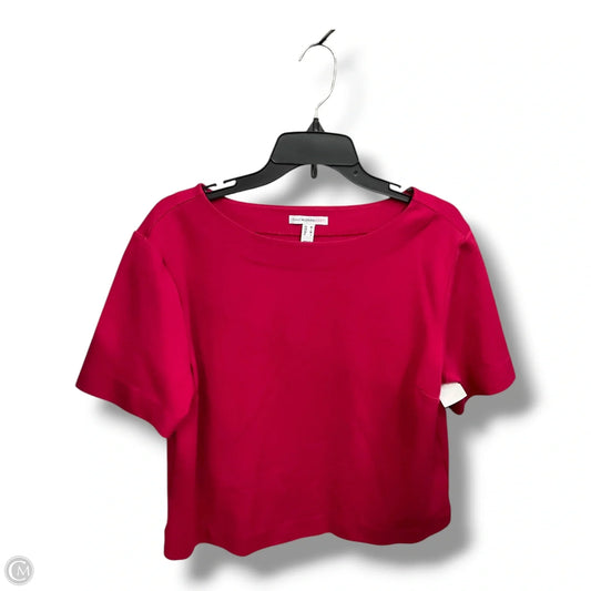 Top Short Sleeve Basic By Isaac Mizrahi Live Qvc In Pink, Size: M