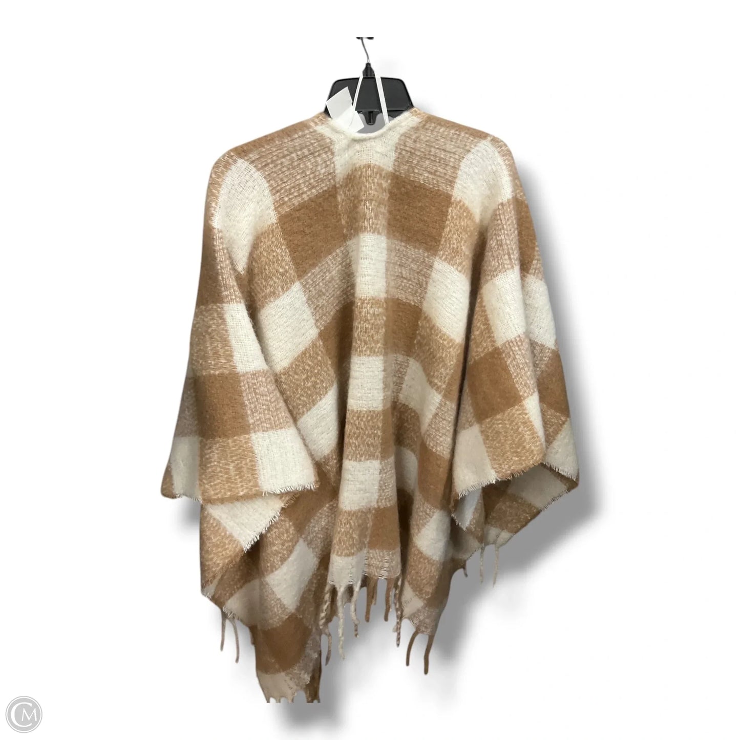 Shawl By Loft In Plaid Pattern, Size: Osfm