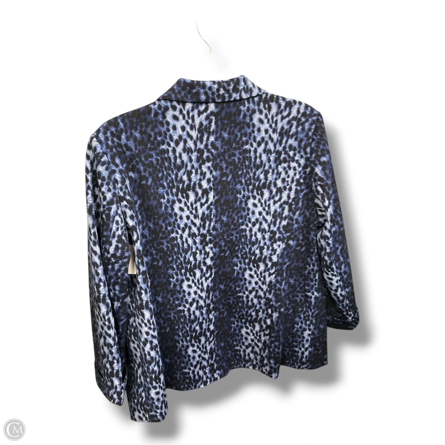 Blazer By Belle By Kim Gravel In Animal Print, Size: S