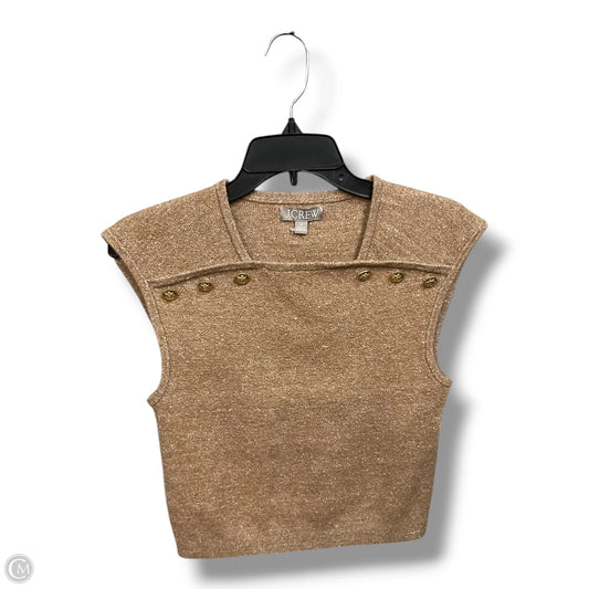 Top Sleeveless By J. Crew In Tan, Size: M