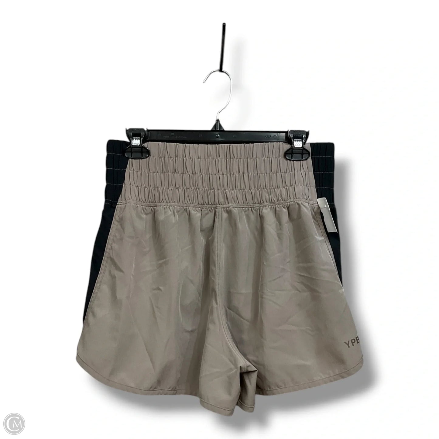 Athletic Shorts By Ypb In Taupe, Size: M
