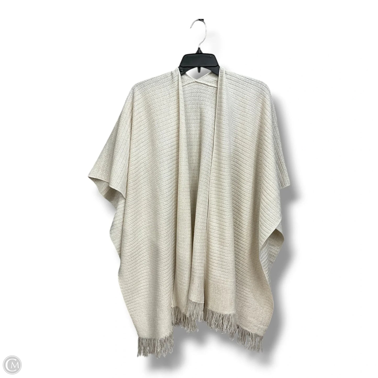 Shawl By Clothes Mentor In Cream, Size: Osfm
