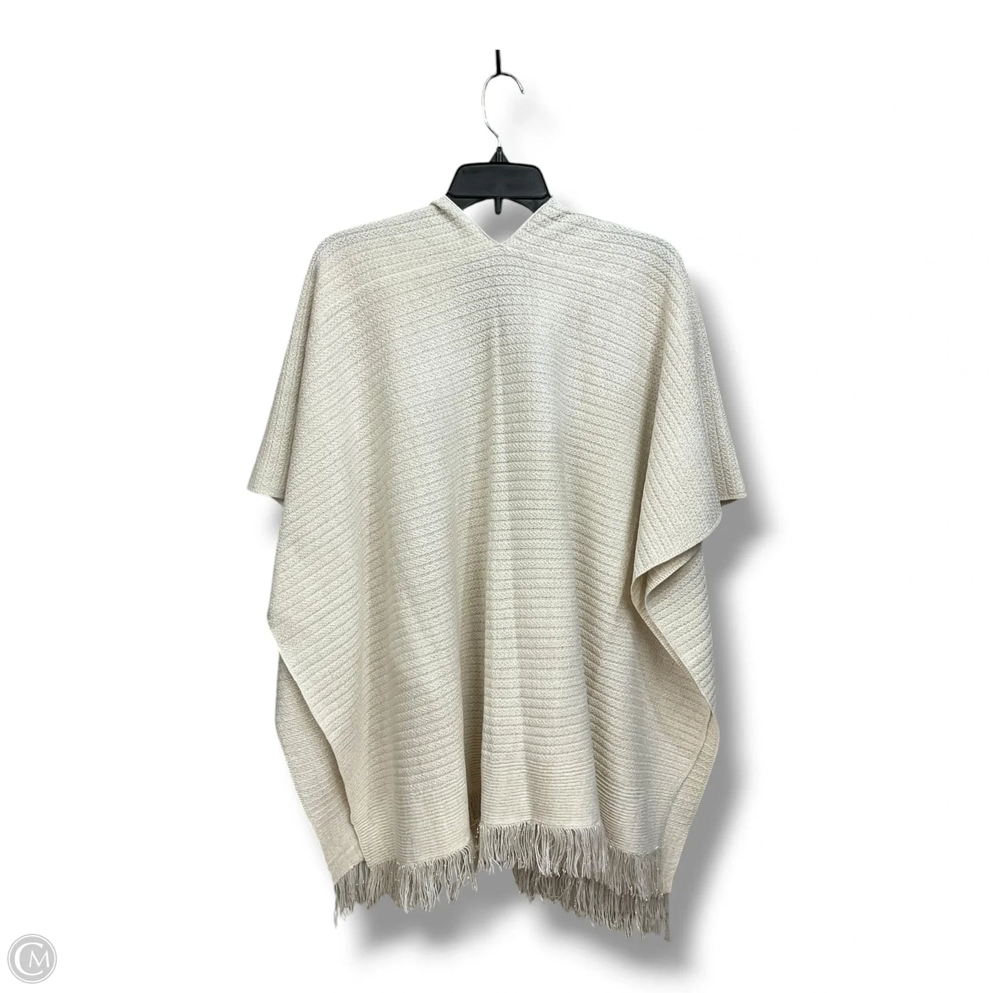 Shawl By Clothes Mentor In Cream, Size: Osfm