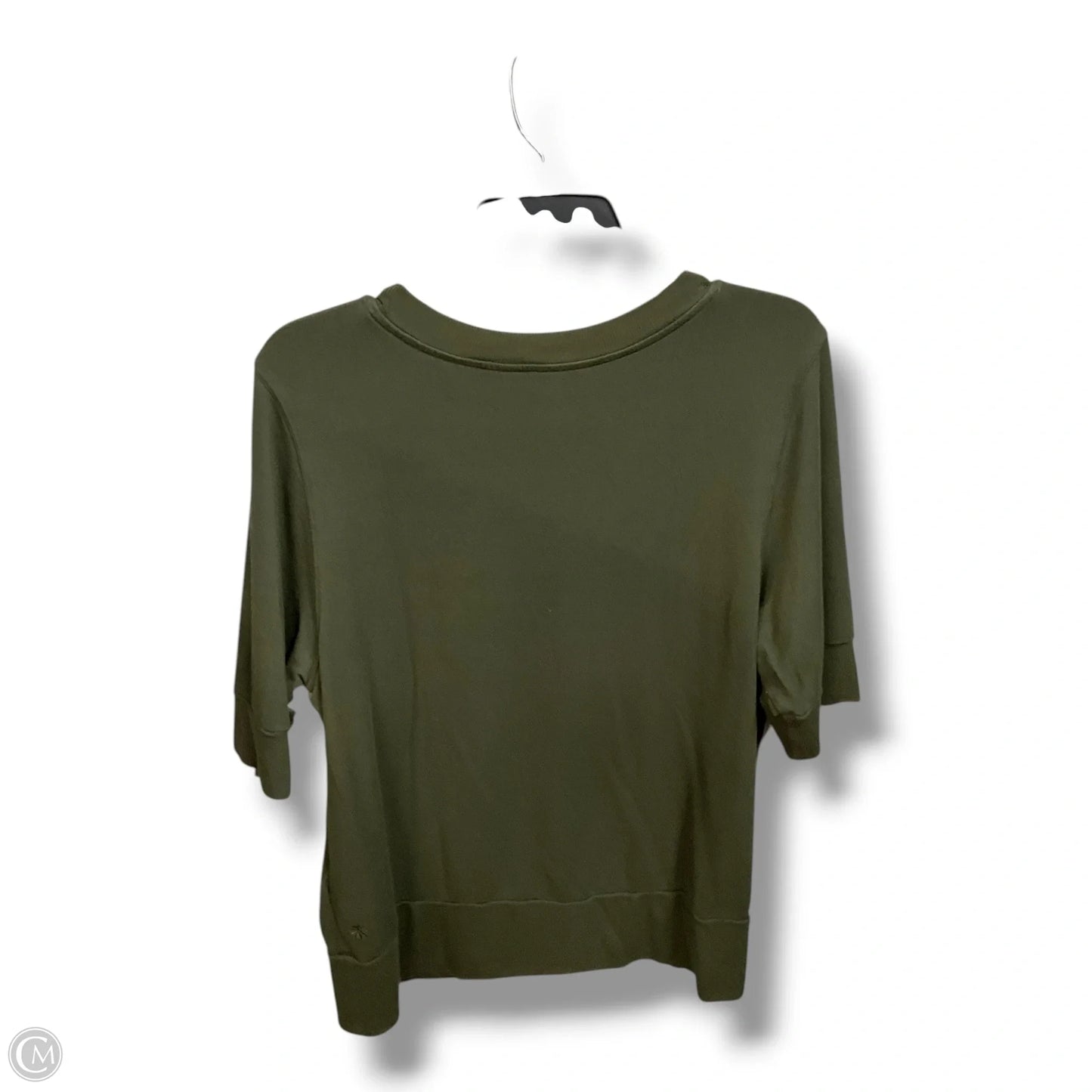 Athletic Top Short Sleeve By Athleta In Green, Size: L