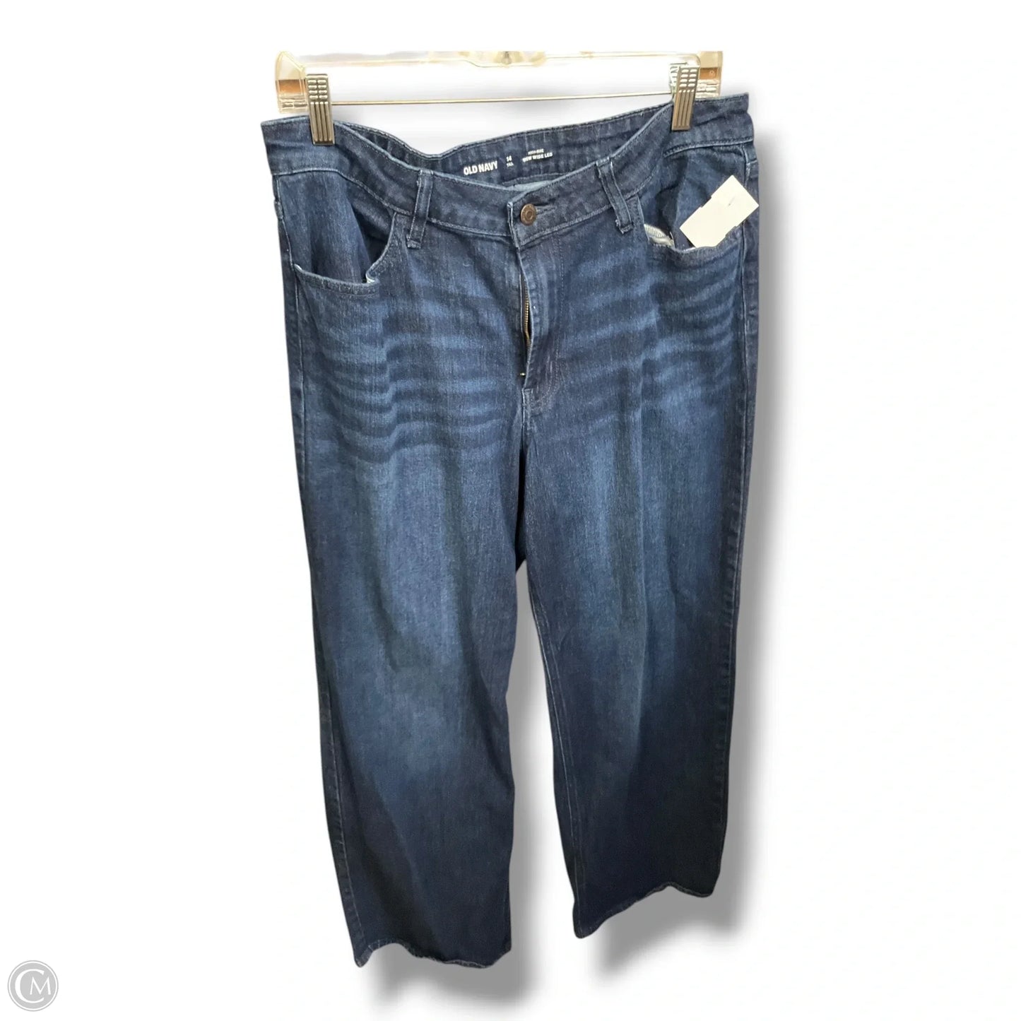 Jeans Wide Leg By Old Navy In Blue Denim, Size: 14