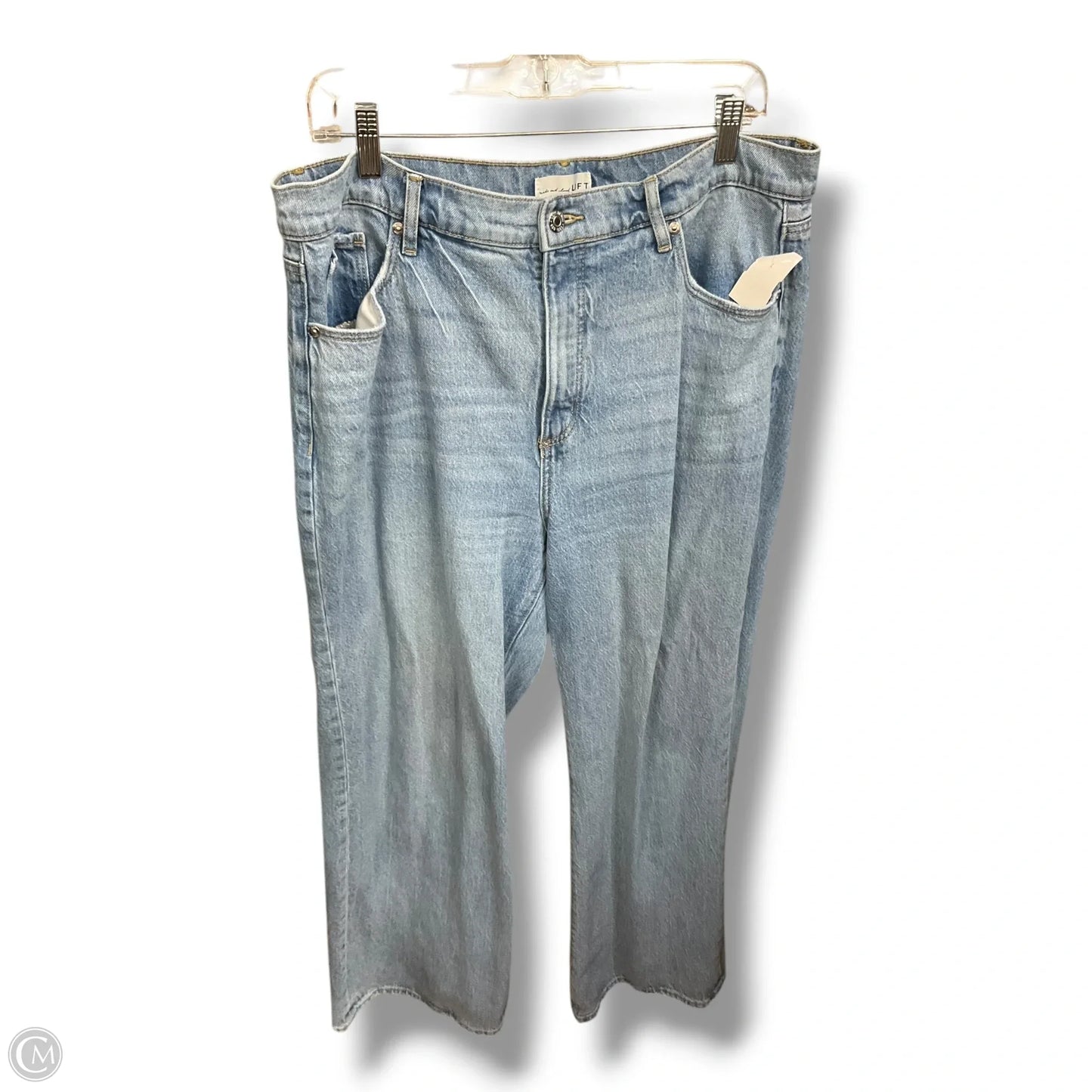 Jeans Wide Leg By Loft In Blue Denim, Size: 12