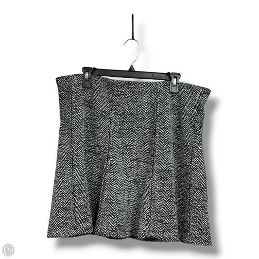 Skirt Mini & Short By Loft In Chevron Pattern, Size: 16