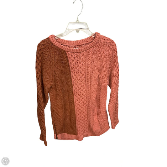 Sweater By L.l. Bean In Brown & Pink, Size: L