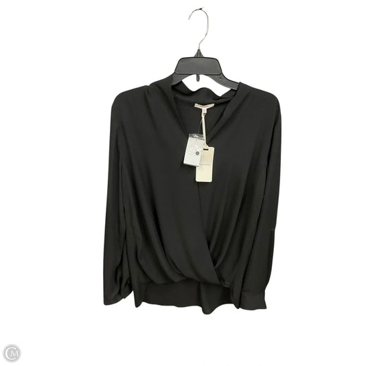 Blouse Long Sleeve By Pleione In Black, Size: Xl