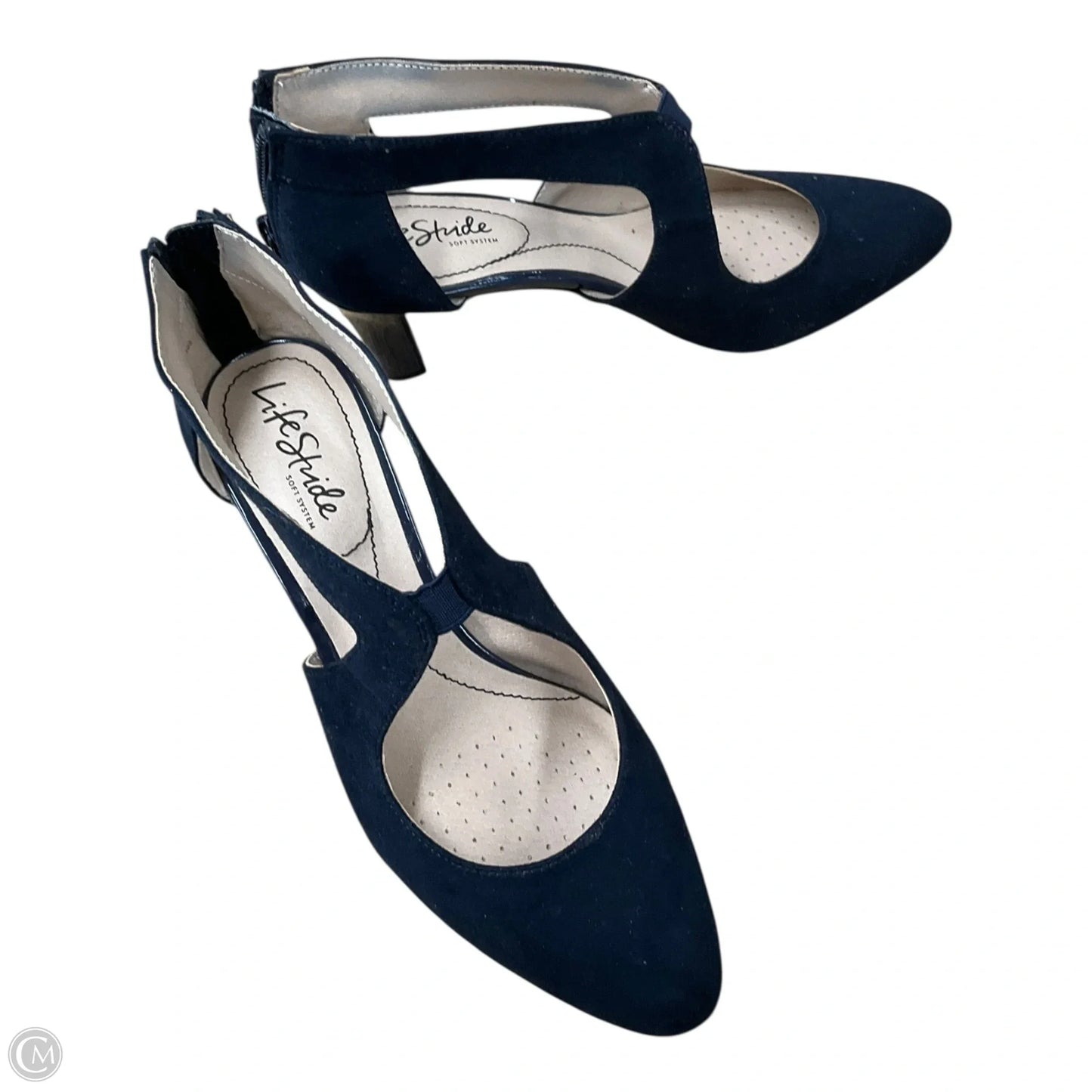 Shoes Heels Kitten By Life Stride In Navy, Size: 8