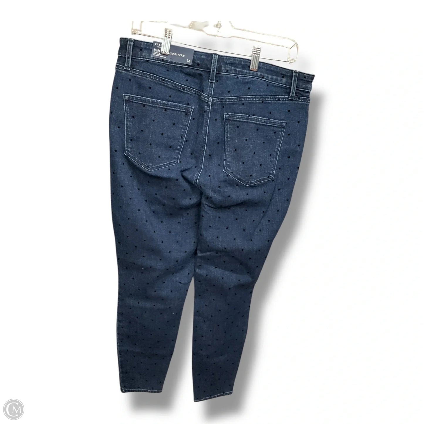 Jeans Straight By Talbots In Blue Denim, Size: 14