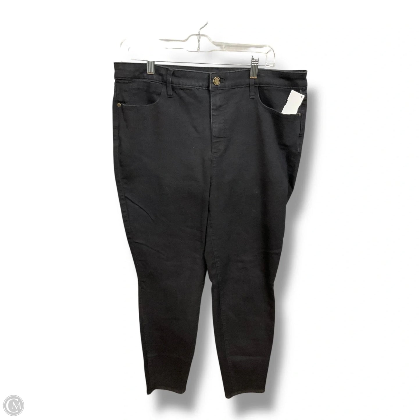 Jeans Jeggings By Talbots In Black Denim, Size: 14