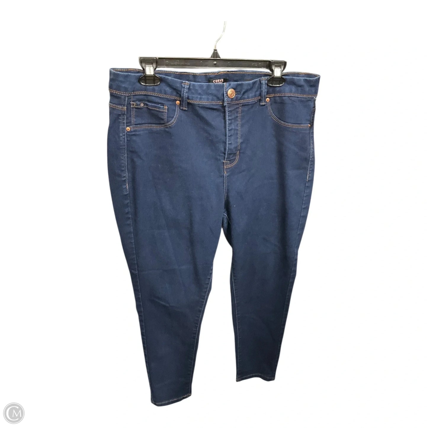 Jeans Jeggings By Curve Appeal In Blue Denim, Size: 16