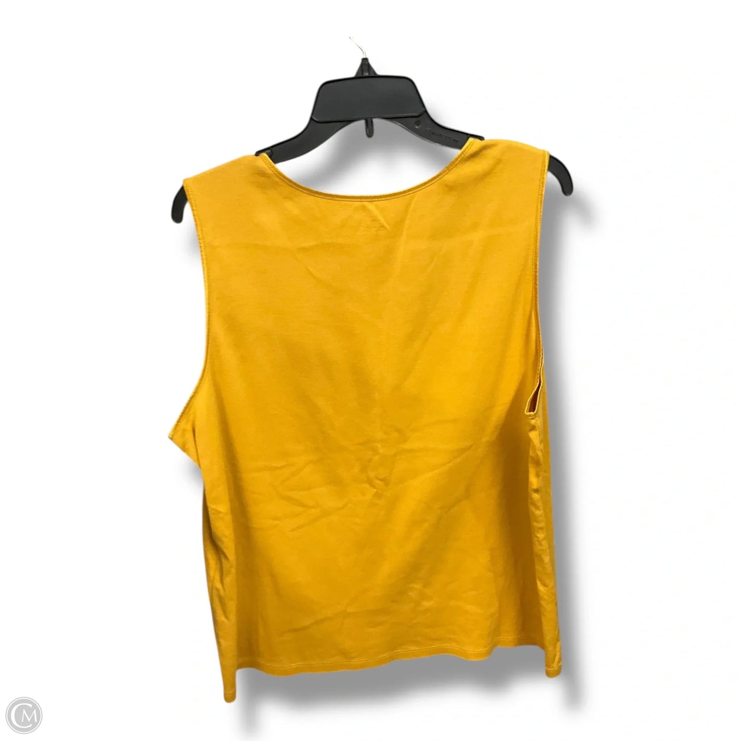 Top Sleeveless Basic By Cj Banks In Yellow, Size: 2x
