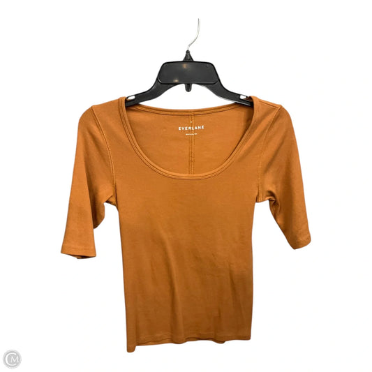 Top Short Sleeve Basic By Everlane In Orange, Size: M