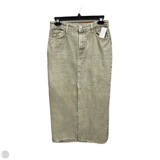 Skirt Maxi By Zara In Green Denim, Size: 4