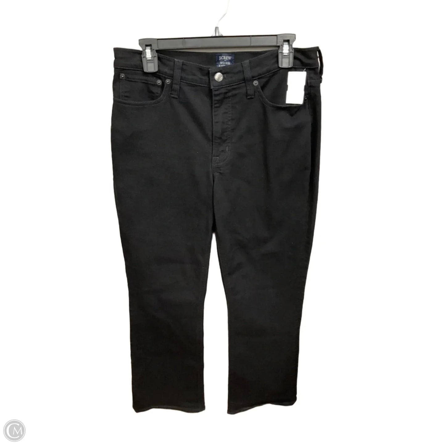 Jeans Flared By J. Crew In Black Denim, Size: 10
