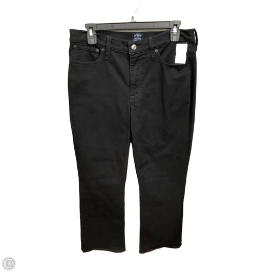 Jeans Flared By J. Crew In Black Denim, Size: 10