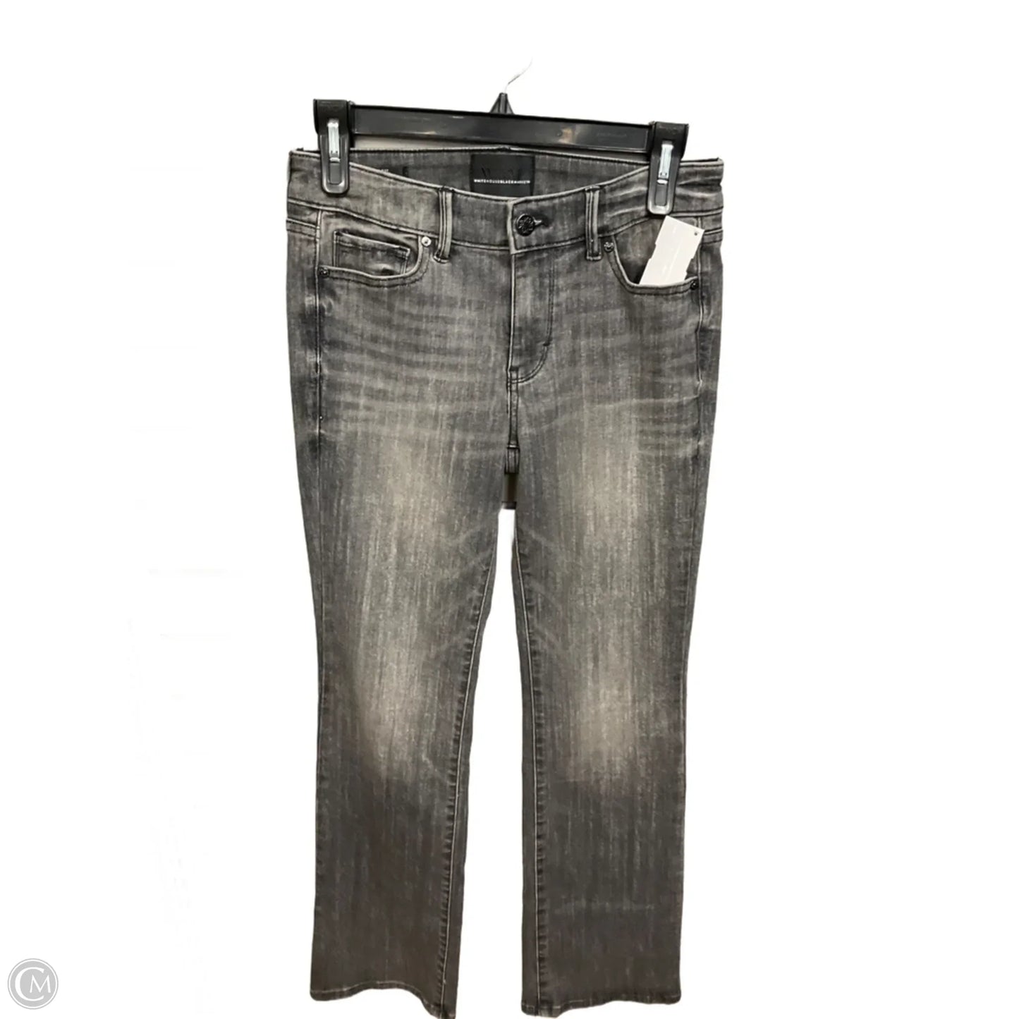 Jeans Boot Cut By White House Black Market In Grey Denim, Size: 4p