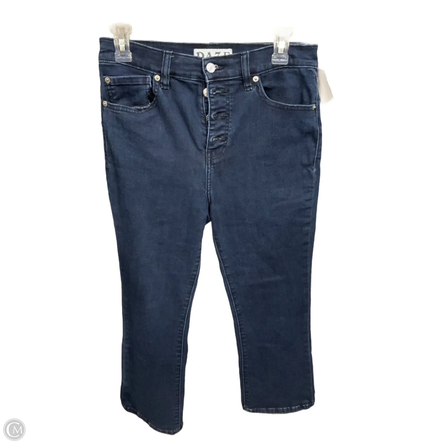 Jeans Straight By Daze In Blue Denim, Size: 6