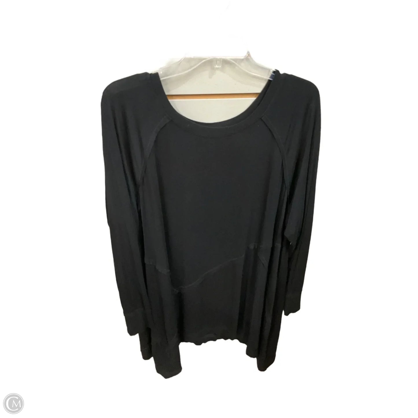 Tunic Long Sleeve By Cable And Gauge In Black, Size: 2x