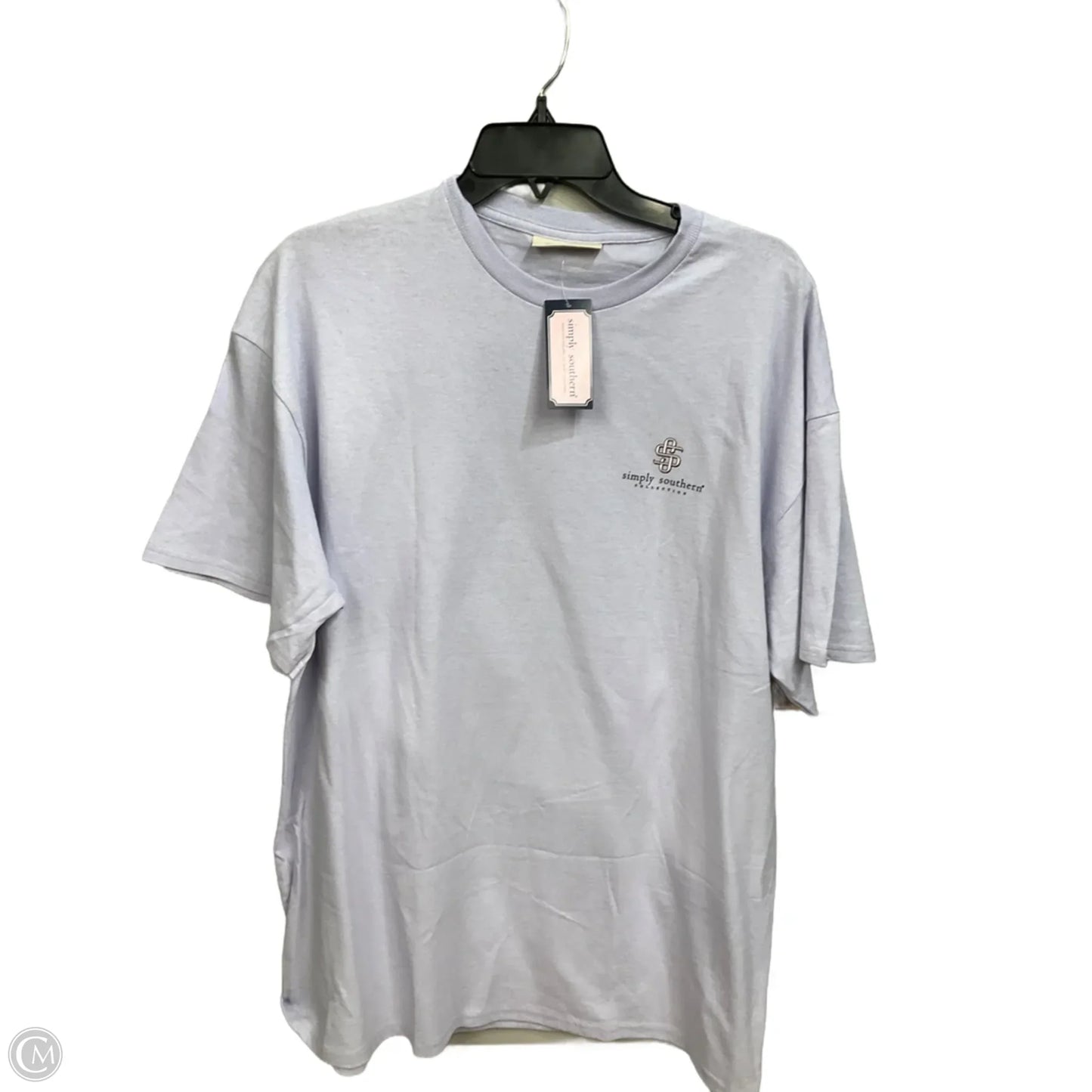 Top Short Sleeve By Simply Couture In Purple, Size: Xl