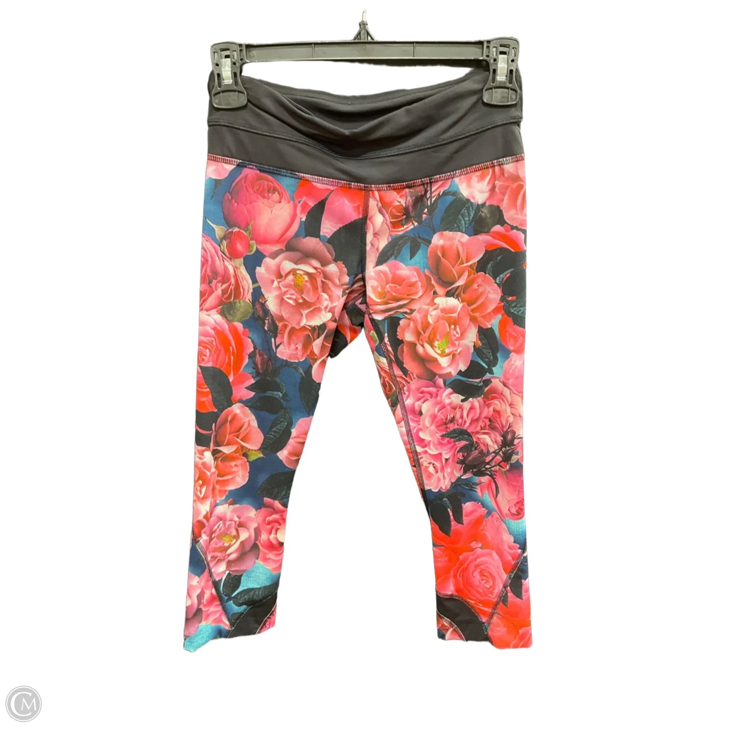 Athletic Leggings Capris By Lululemon In Floral Print, Size: Xs