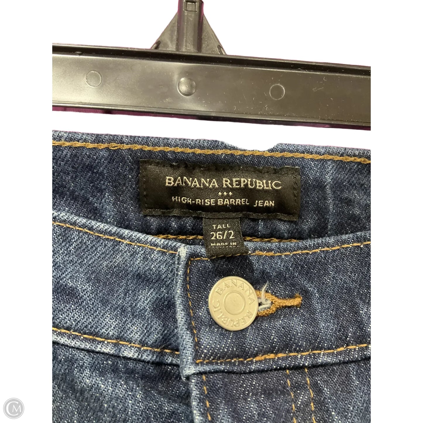 Jeans Boyfriend By Banana Republic In Blue Denim, Size: 4