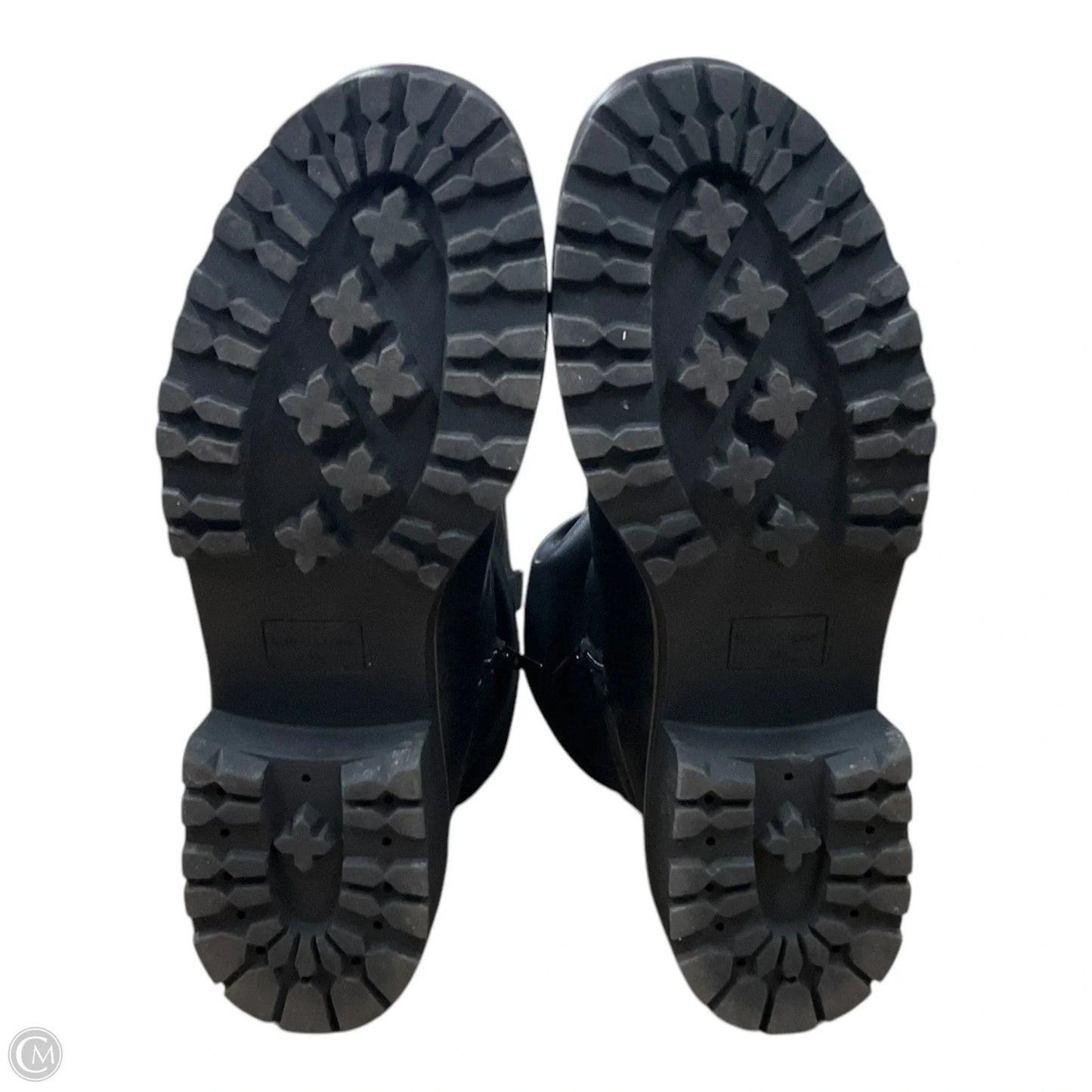 Boots Ankle Flats By Clothes Mentor In Black, Size: 10