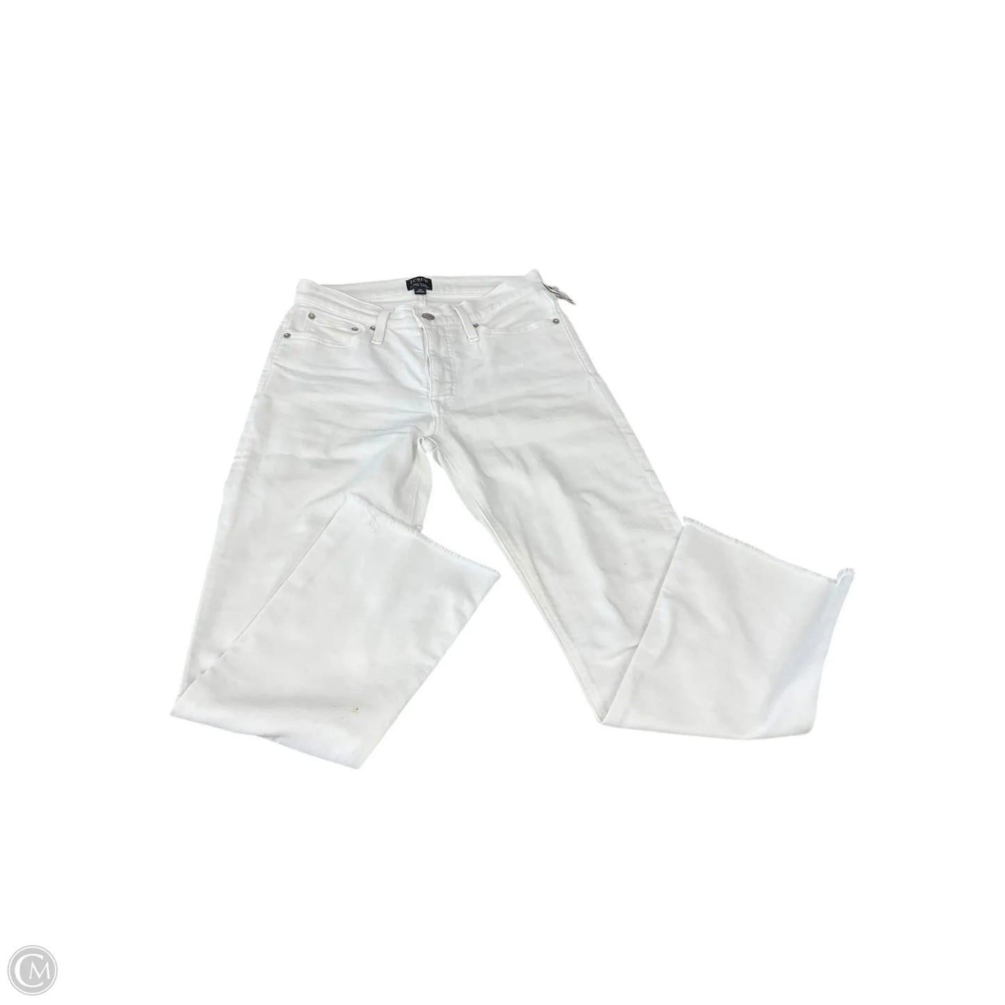 Jeans Cropped By J. Crew In White Denim, Size: 4