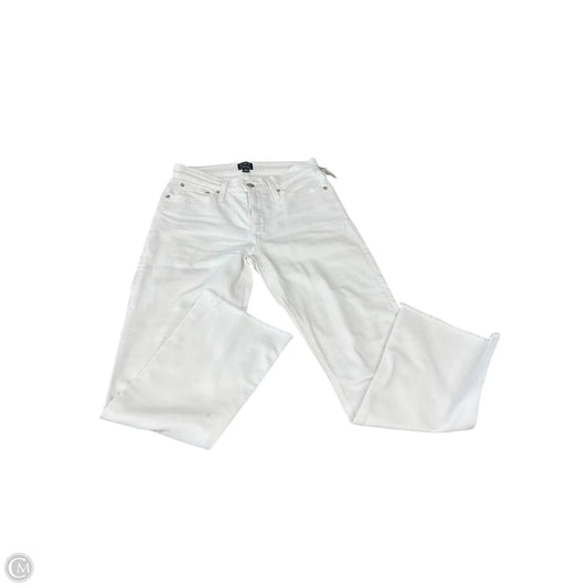 Jeans Cropped By J. Crew In White Denim, Size: 4