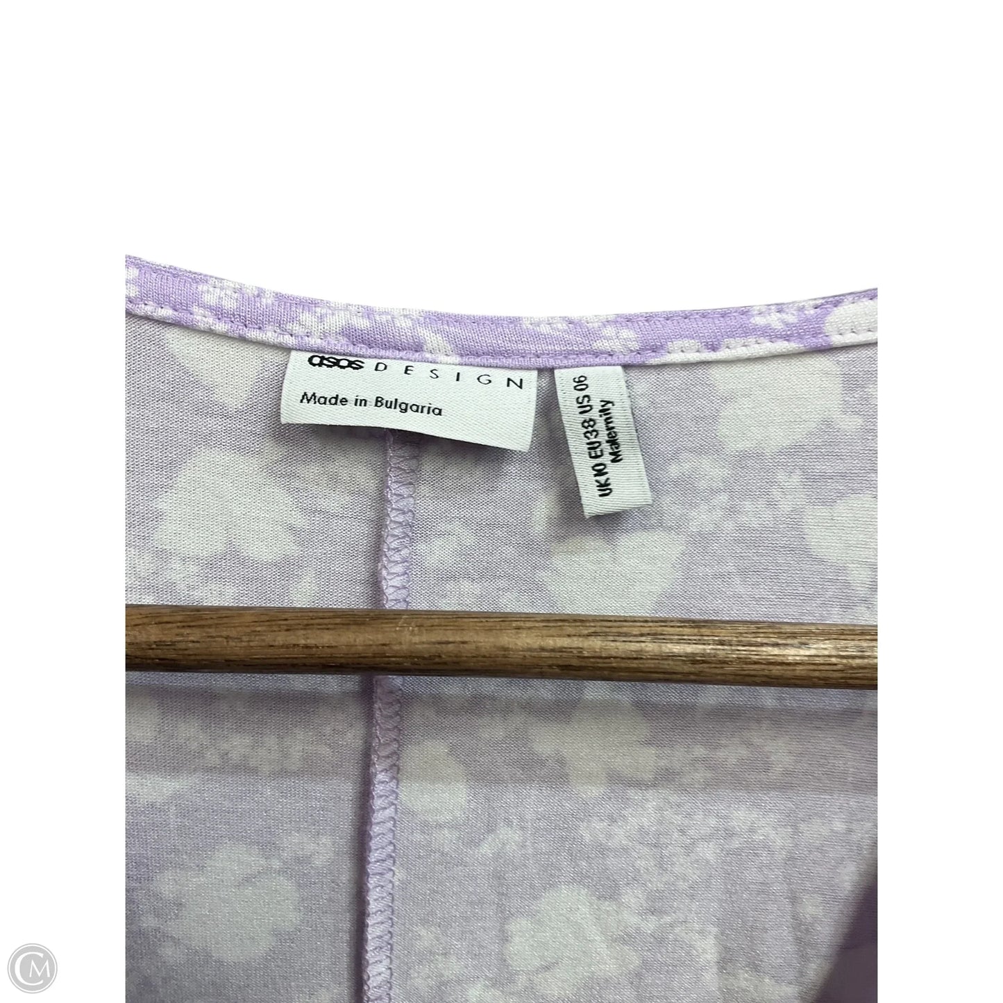 Maternity Top Short Sleeve By Asos, Size: S