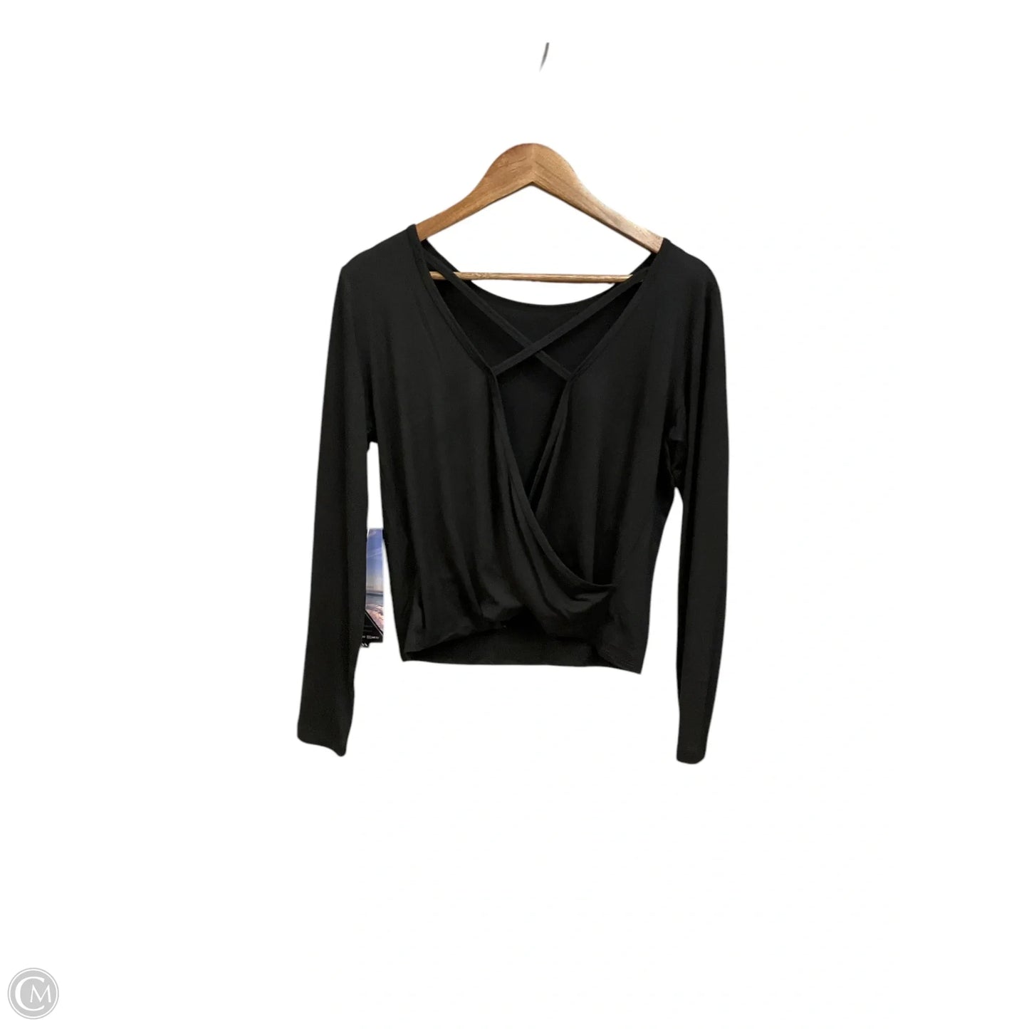 Athletic Top Long Sleeve Crewneck By Kyodan In Black, Size: S