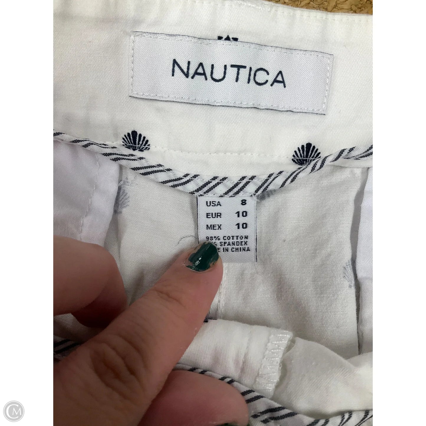 Shorts By Nautica In Blue & White, Size: 8