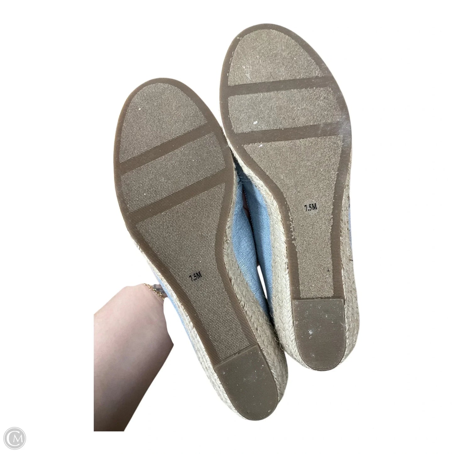 Shoes Heels Wedge By Alfani In Blue, Size: 7.5