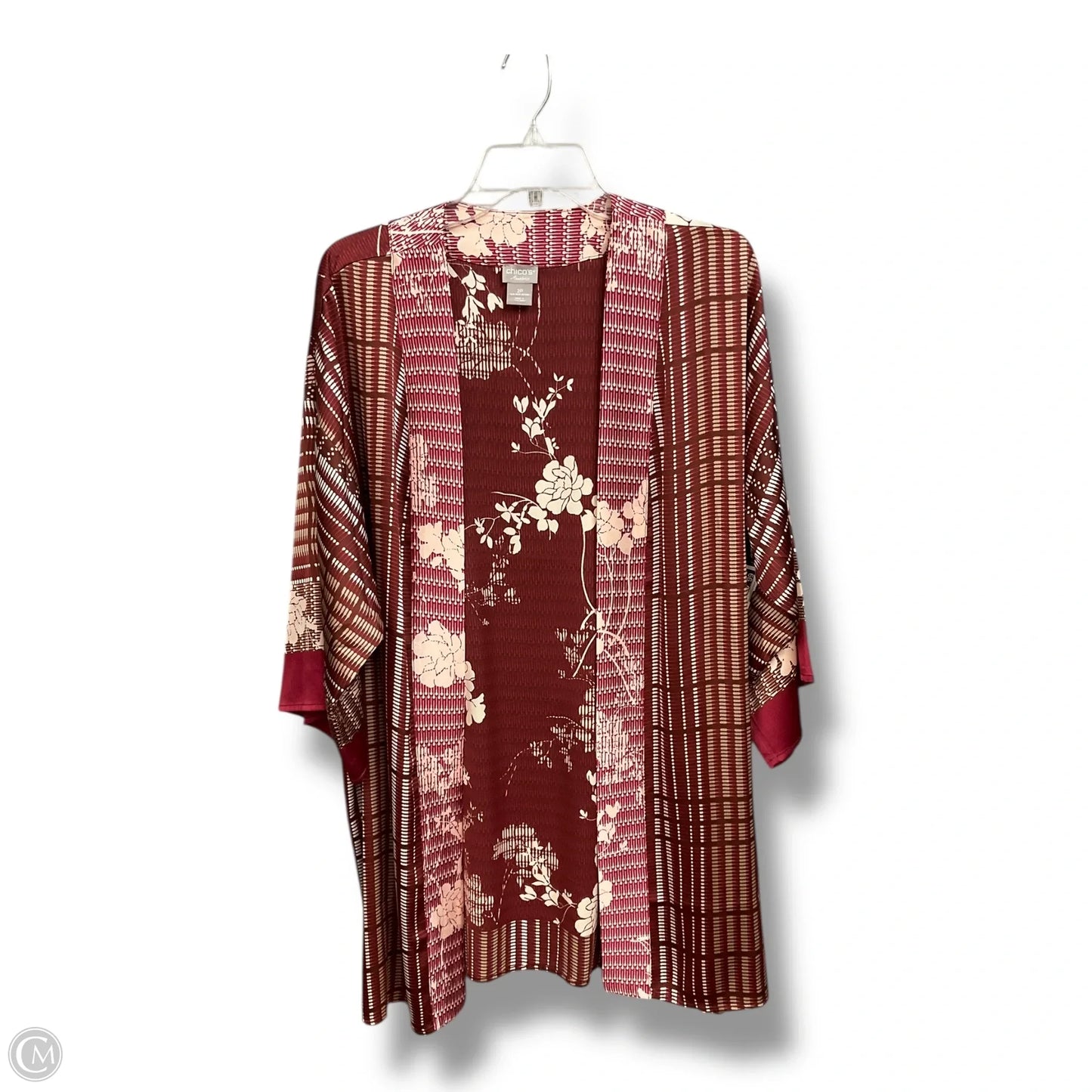 Kimono By Chicos In Maroon, Size: L