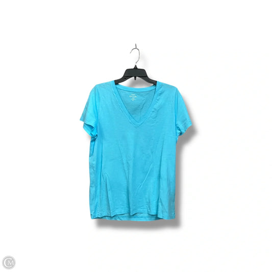 Top Short Sleeve Basic By J. Crew In Blue, Size: Xl