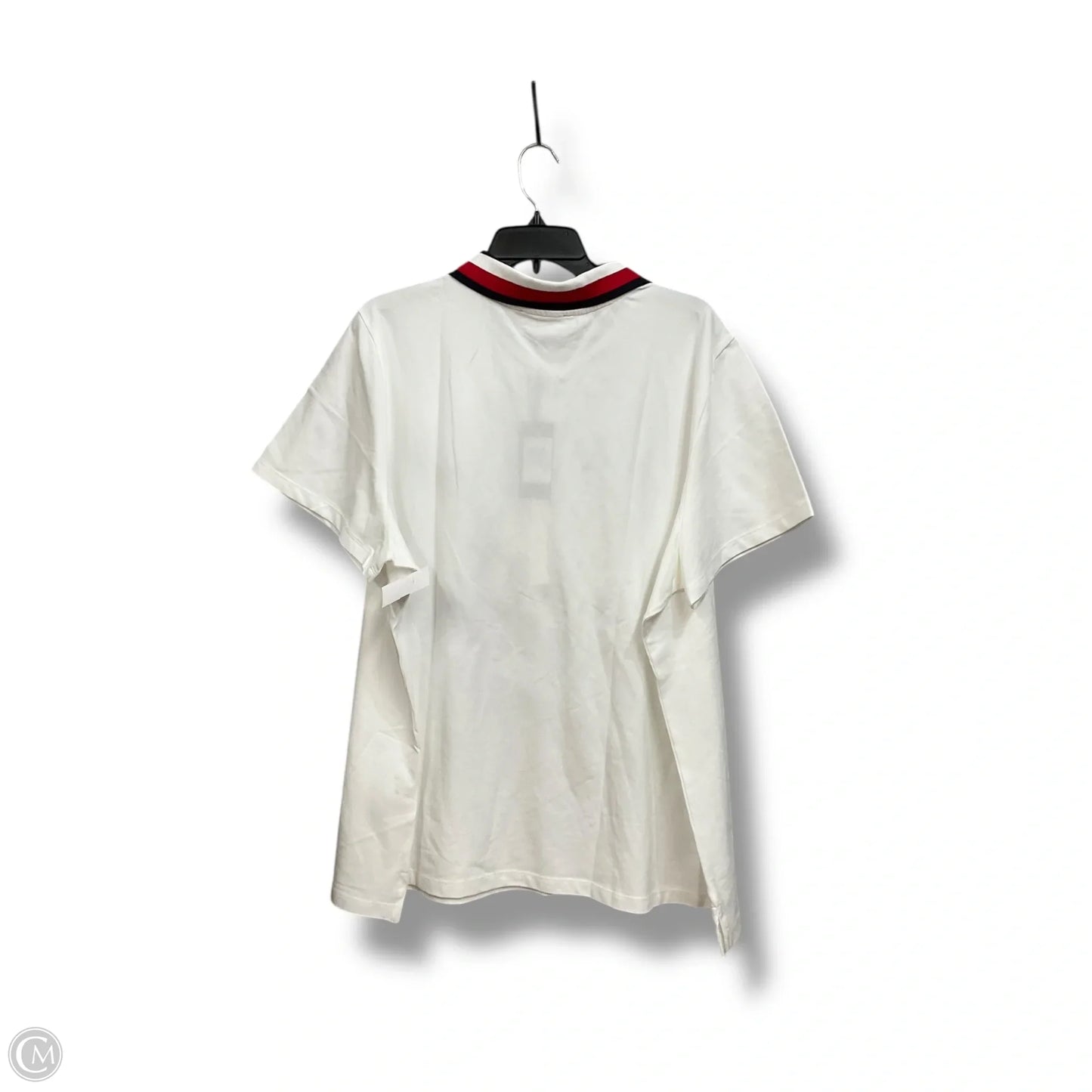 Top Short Sleeve By Tommy Hilfiger In Blue Red & White, Size: 2x