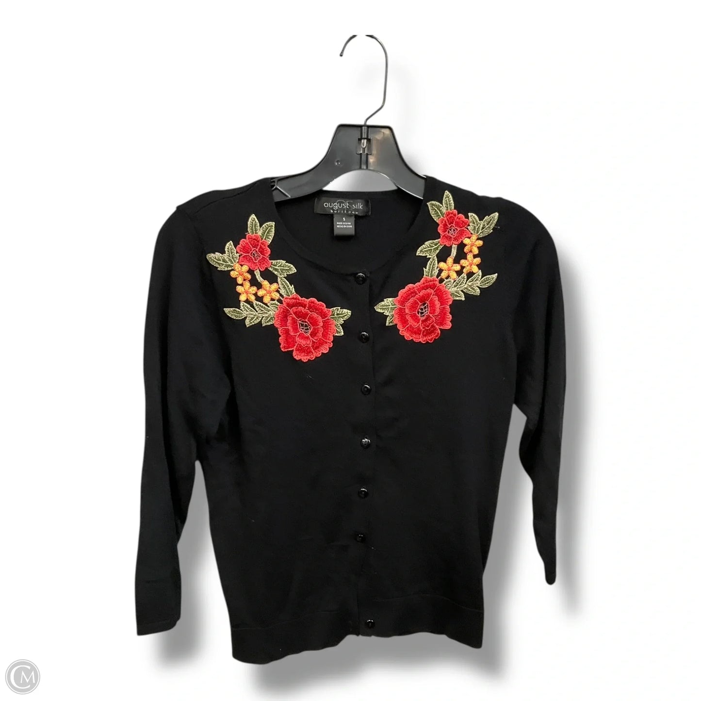 Cardigan By August Silk In Floral Print, Size: S