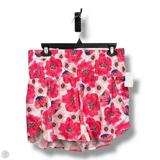 Athletic Shorts By Tcec In Floral Print, Size: L