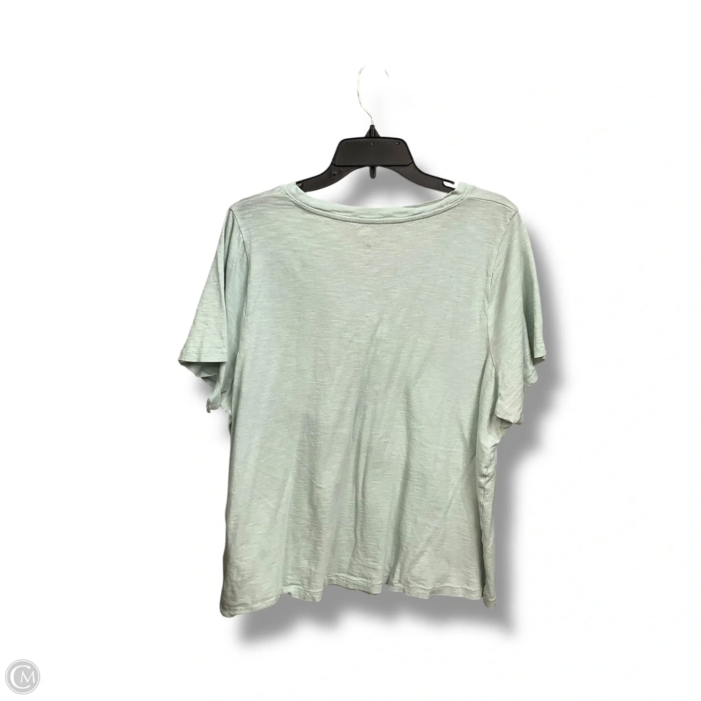 Top Short Sleeve Basic By Madewell In Green, Size: 1x