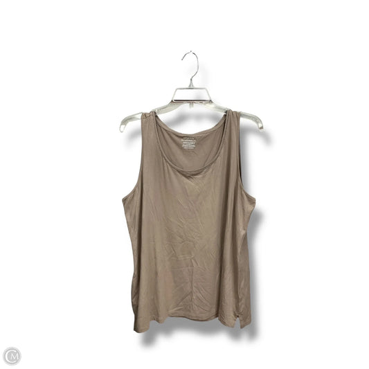 Top Sleeveless By Chicos In Beige, Size: Xl